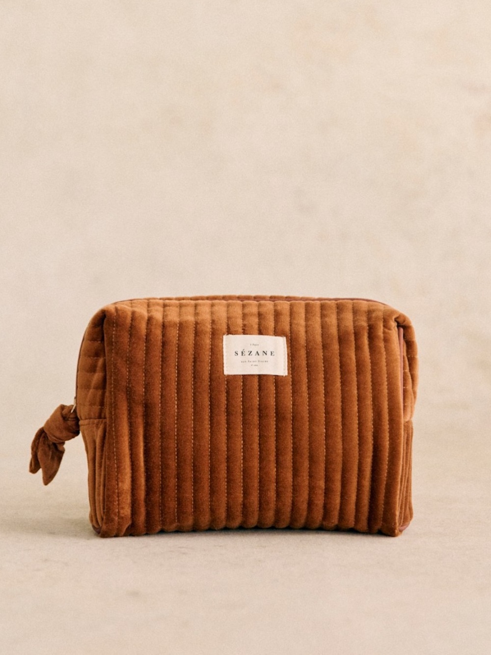 Sezane Velvet Bronze Toiletry Bag